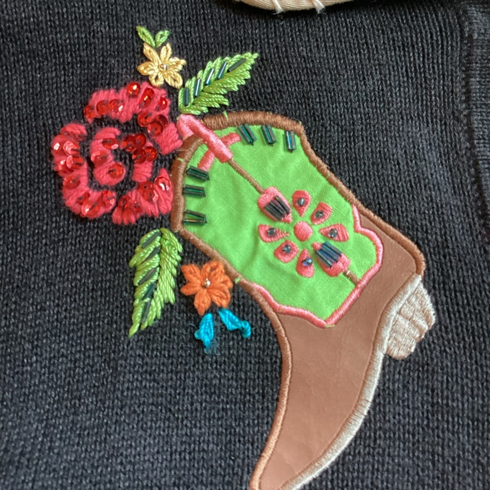 CHRISTMAS COWGIRL SWEATER XL - Picture 5 of 7